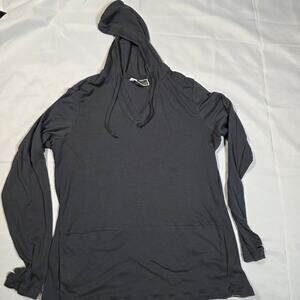 ExOfficio Insect Repellent T-Shirt hoodie Womens Size XL Outdoor Hiking Gray